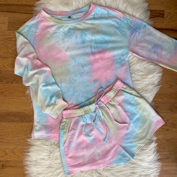 Other - SOLD - Rainbow Tie Dye Lounge Set 💕